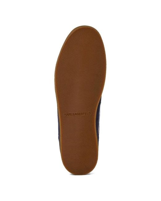 Karl Lagerfeld Blue Kandidate Panelled Sneakers for men