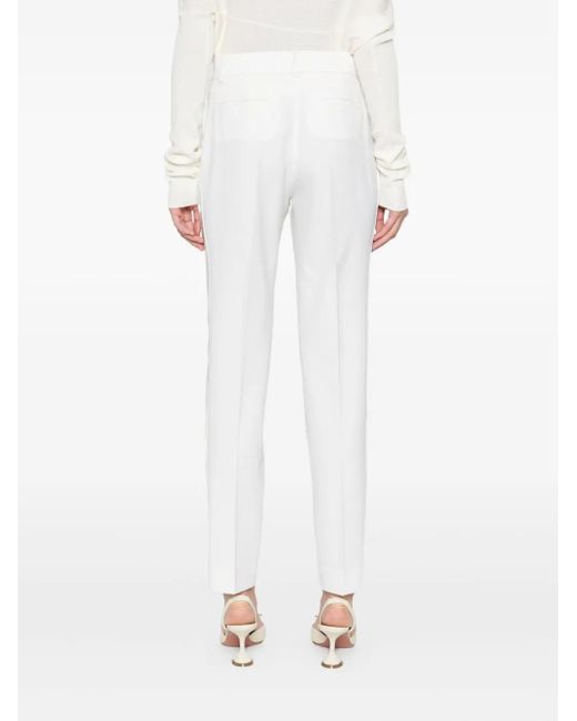 P.A.R.O.S.H. White Belt-Loops Trousers