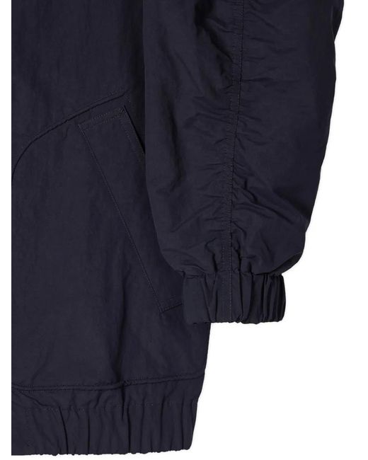 Paul Smith Blue Buttoned Bomber Jacket for men