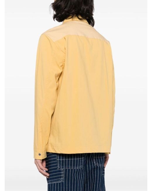 PS by Paul Smith Yellow Panelled Cotton-blend Jacket for men