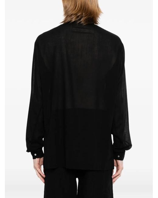 Ma+ Black Chemise En Laine for men