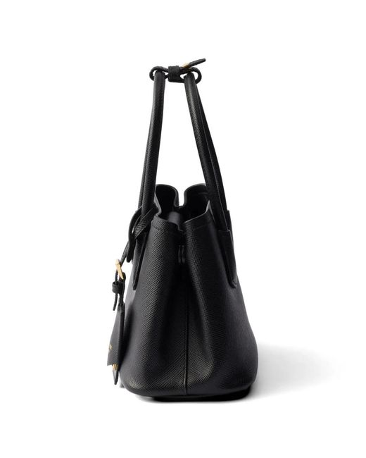 Prada Black Double Saffiano Leather Mini-Bag