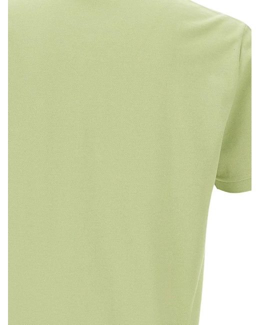 Lacoste Green Logo-Detail Polo Shirt for men