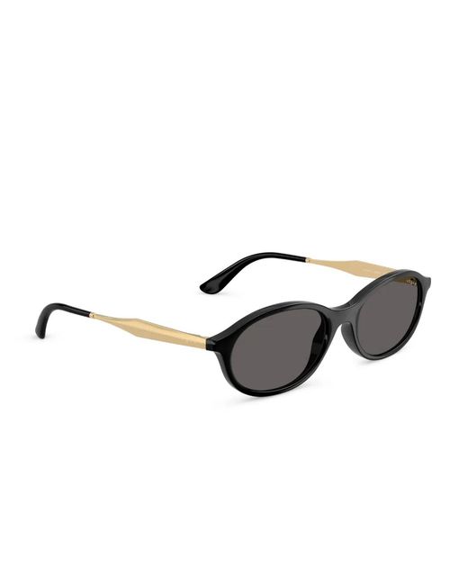 Vogue Eyewear Black Oval-Frame Sunglasses