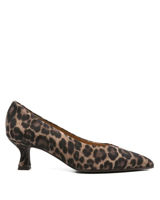 Pedro Miralles Brown 60Mm Leopard-Print Pointed-Toe Pumps