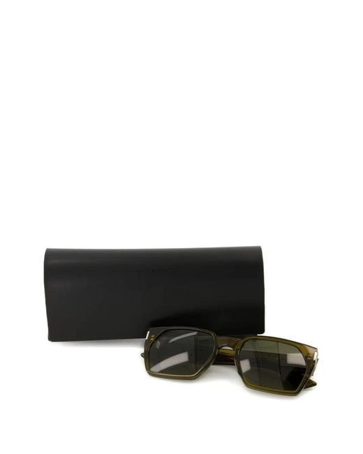 Saint Laurent Green Sl 894 Rectangle-Frame Sunglasses for men