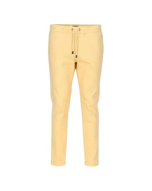 Isaia Natural Drawstring-Waistband Trousers for men