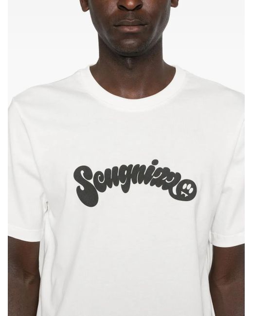 Barrow T-Shirt mit grafischem Print in White für Herren