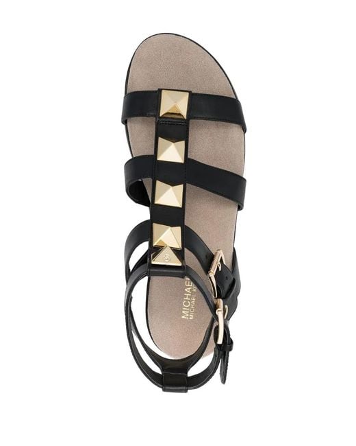 MICHAEL Michael Kors Black Studded Cage Sandals
