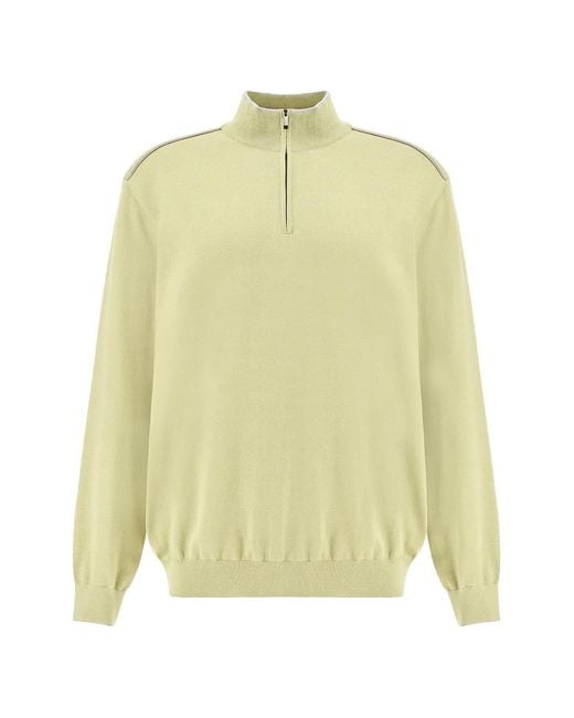 Paul & Shark Yellow Pull À Col Zippé for men