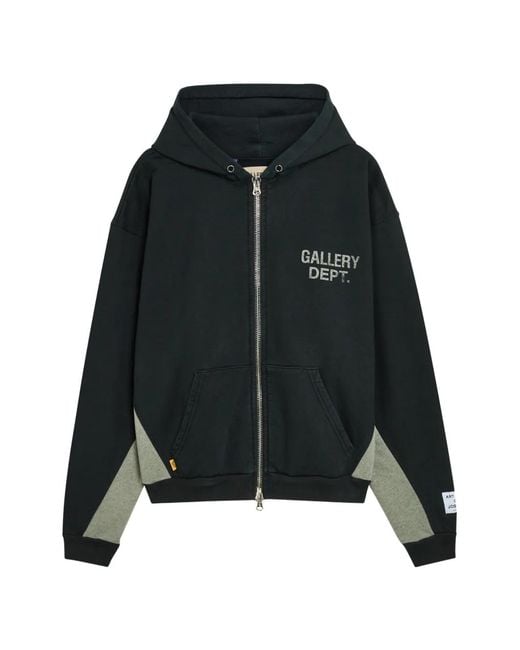 GALLERY DEPT. Black Full-Zip Hoodie