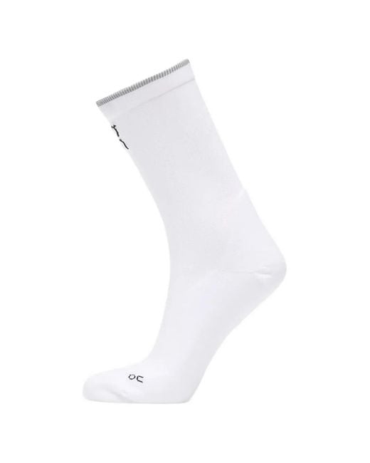 On Shoes White Elite Run Socks