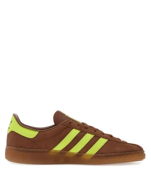 Adidas Green Muenchen Three-Stripes Sneakers
