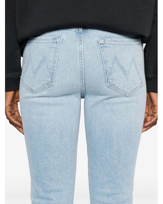 Mother Blue The Mid Rise Dazzler Ankle Jeans