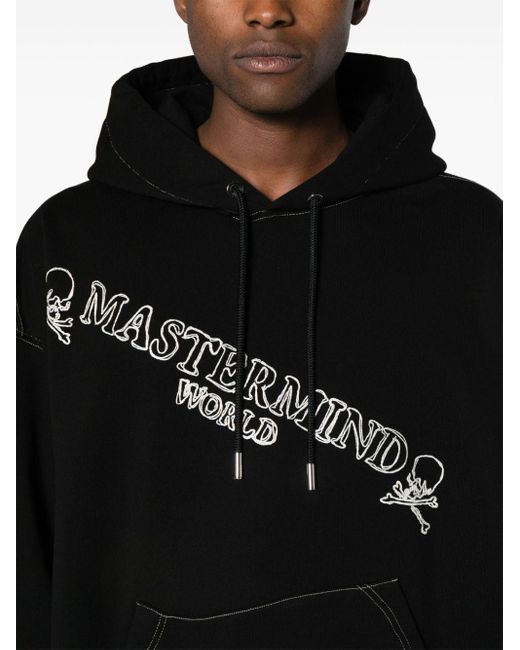 Hoodie en coton à appliqué tête de mort MASTERMIND WORLD pour homme en coloris Black