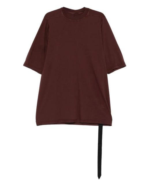Rick Owens Red Organic Cotton T-Shirt for men