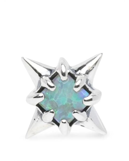 Stolen Girlfriends Club White Gothic Star Earrings