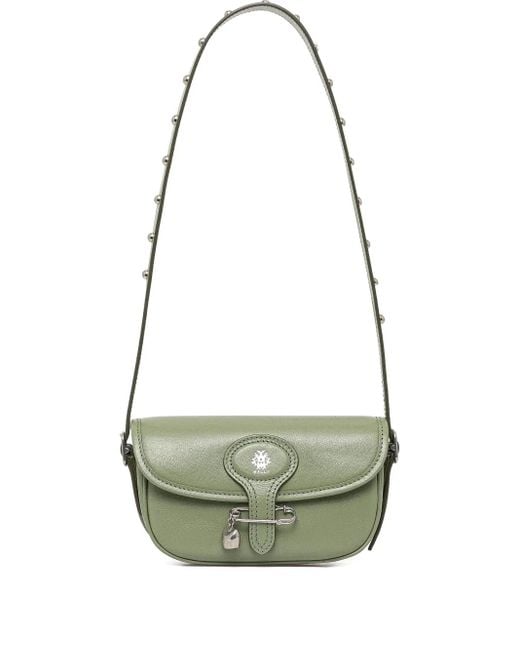 Bally Green Beckett Safety-Pin Detail Mini Bag