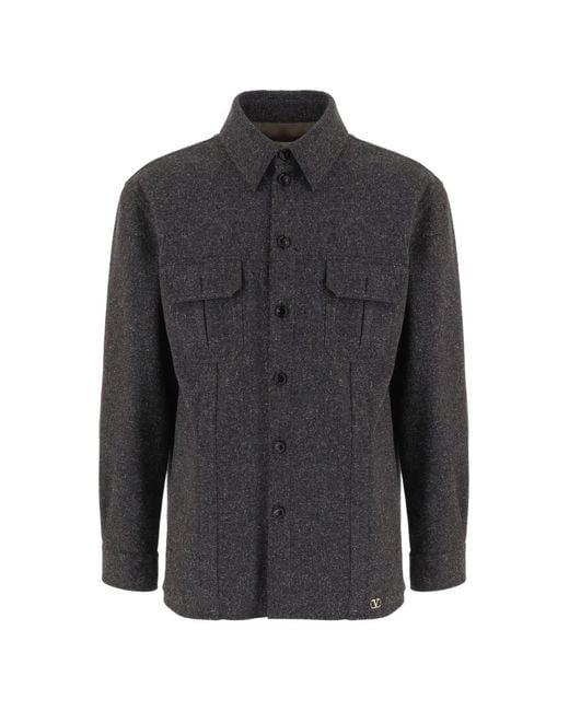 Valentino Garavani Gray Vlogo Signature Jacket for men