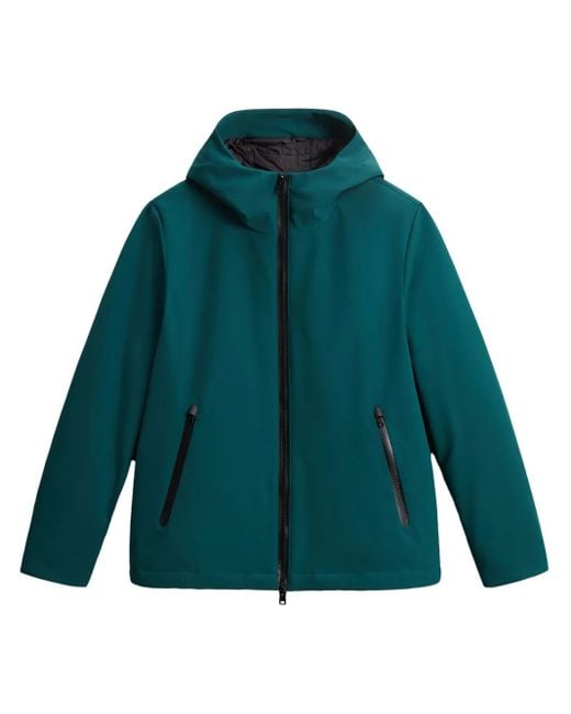 Woolrich Green Pacific Soft Shell Jacket for men