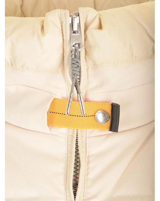 Parajumpers White Eyma Zip-Up Padded Coat