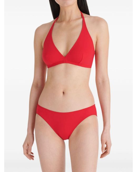 Eres Red Gang Triangle Bikini Top