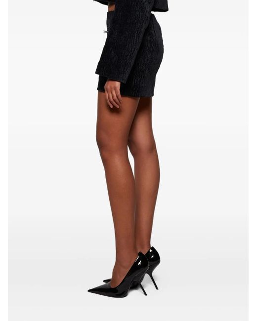 Alexander Wang Black Zip-Pockets Mini Skirt