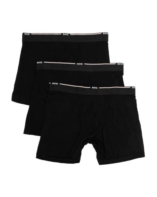 メンズ Boss ロゴ ボクサーパンツ セット Black