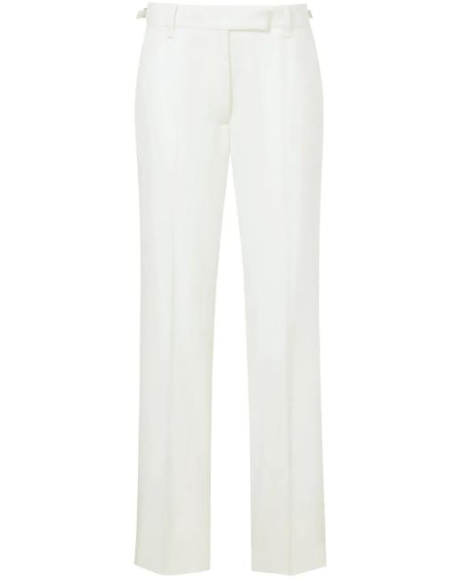 Proenza Schouler White Wool Tailored Trousers