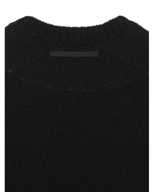 Undercover Black Patch-Detail Wool Sweater for men
