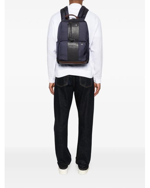 Piquadro Blue Laptop Backpack for men