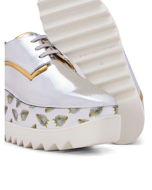 Stella McCartney Elyse Strawberry Sneakers Met Plateauzool in het White
