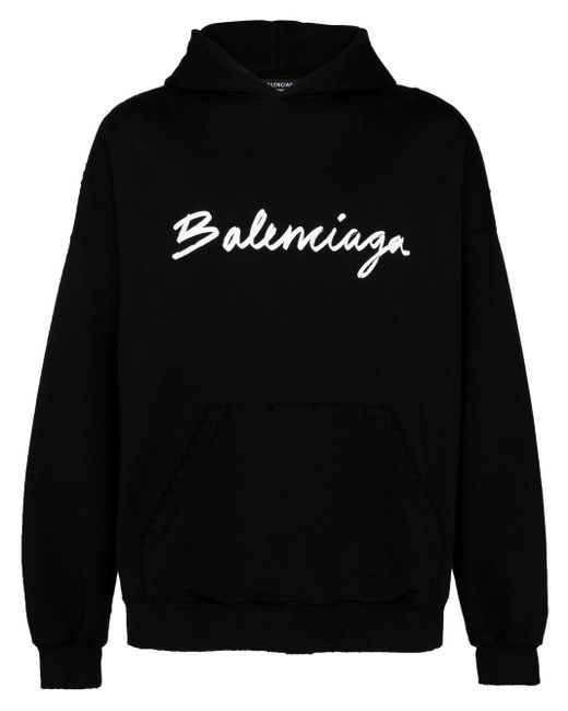 balenciaga logo print sweatshirt