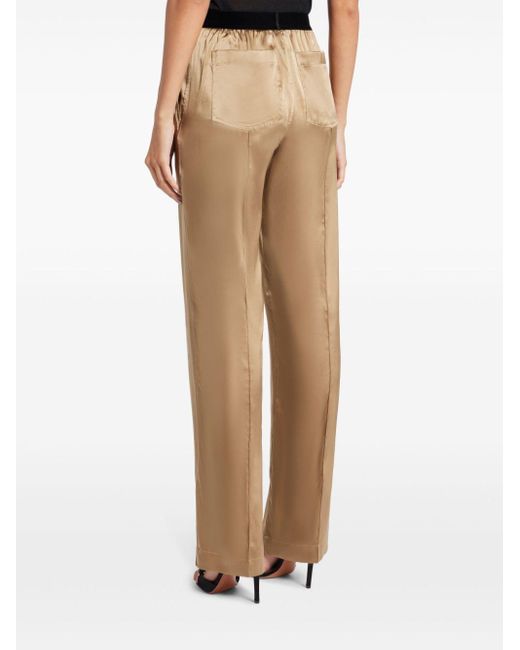 Tom Ford Natural Satin Silk Pajama Pants