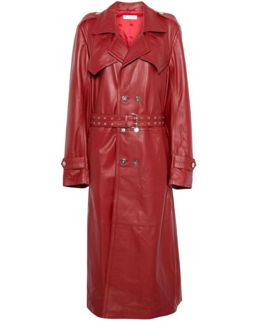 Ludovic de Saint Sernin Red Amanda Trench Coat