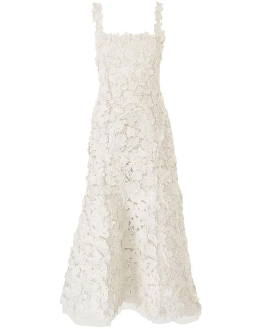 Carolina Herrera エンブロイダリー ドレス White