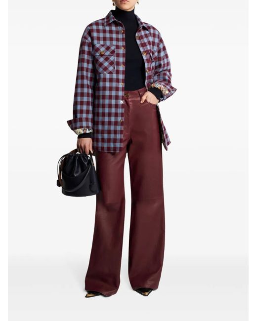 Etro Blue High-Neck Wool Jumper