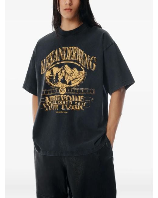 Alexander Wang グラフィック Tシャツ Blue