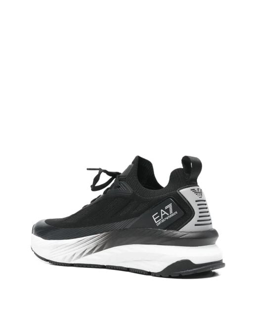 EA7 Black Ea7 Lace-Up Trainers for men