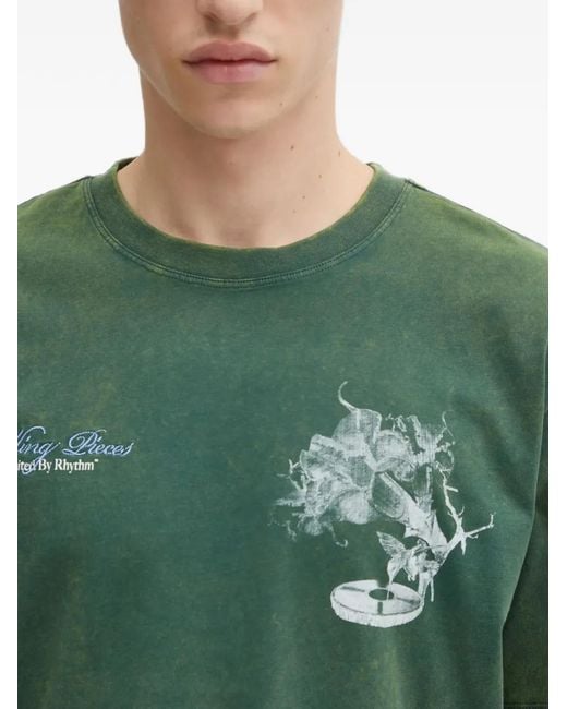 Filling Pieces Green Grammophone T-Shirt for men