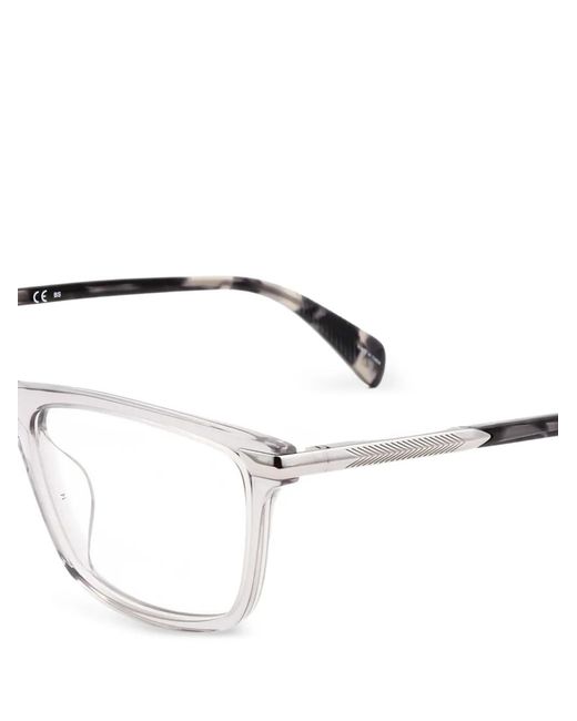 Rag & Bone Gray Rectangle-Frame Glasses for men