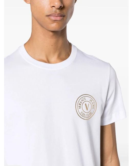 Versace Jeans Couture White T-Shirts And Polos for men