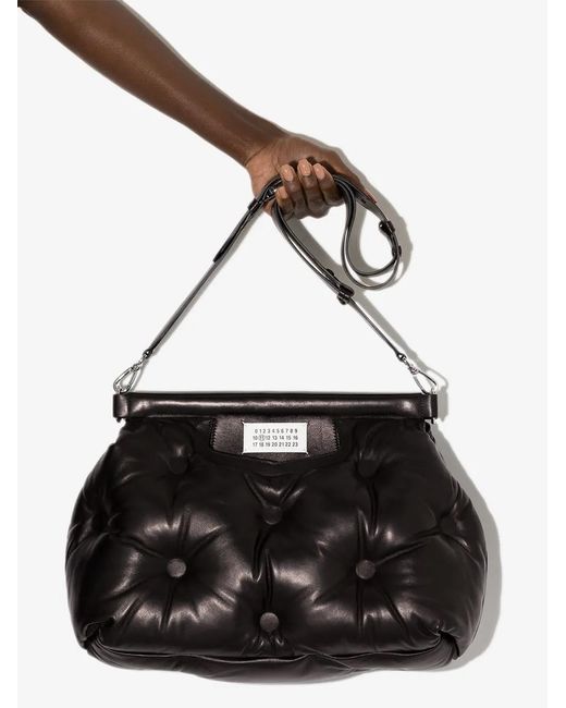 Maison Margiela Black Medium Glam Slam Classique Shoulder Bag