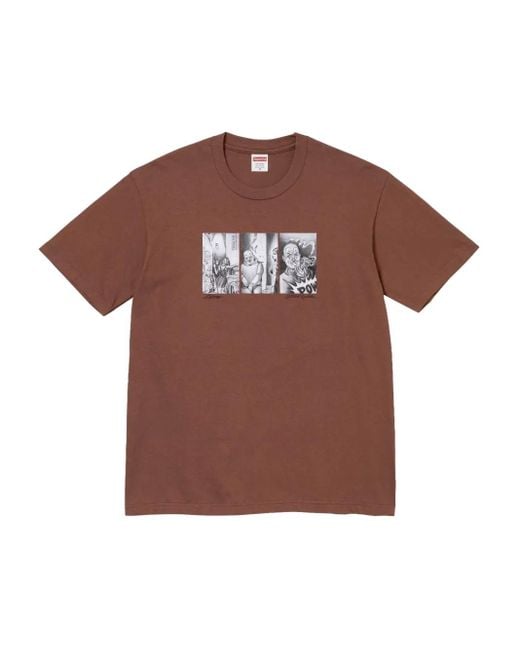 Supreme Brown Mister Cartoon Pow T-Shirt for men