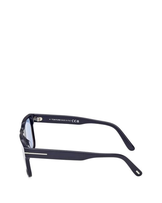 Tom Ford Blue Rectangle-Frame Sunglasses for men