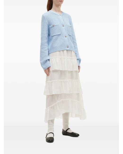 B+ AB Blue Patch Pocket Cardigan