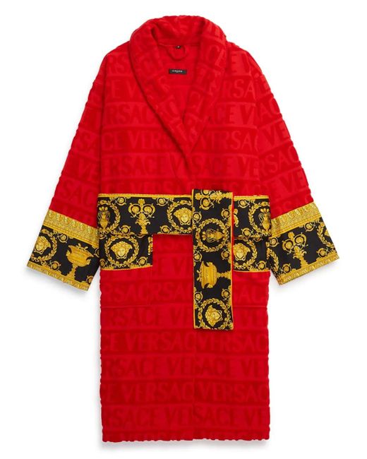 Versace Red I Love Baroque Bathrobe