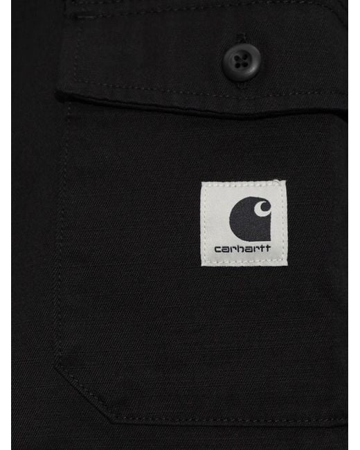 Carhartt Black Buttoned Patch-Pocket Shirt