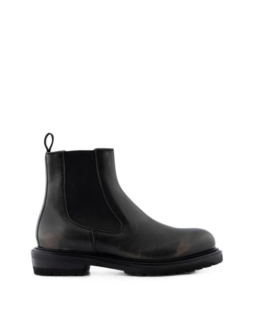 Buttero Black Fiorentina Elasticated-Panel Boots for men