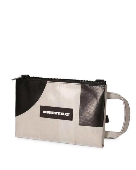 Freitag Black Eddie Logo-Patch Panelled Backpack for men